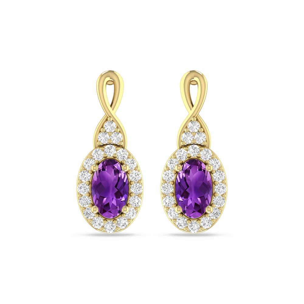 Yellow Gold - Amethyst