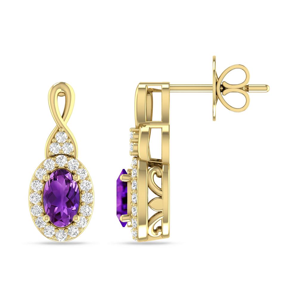 Yellow Gold - Amethyst
