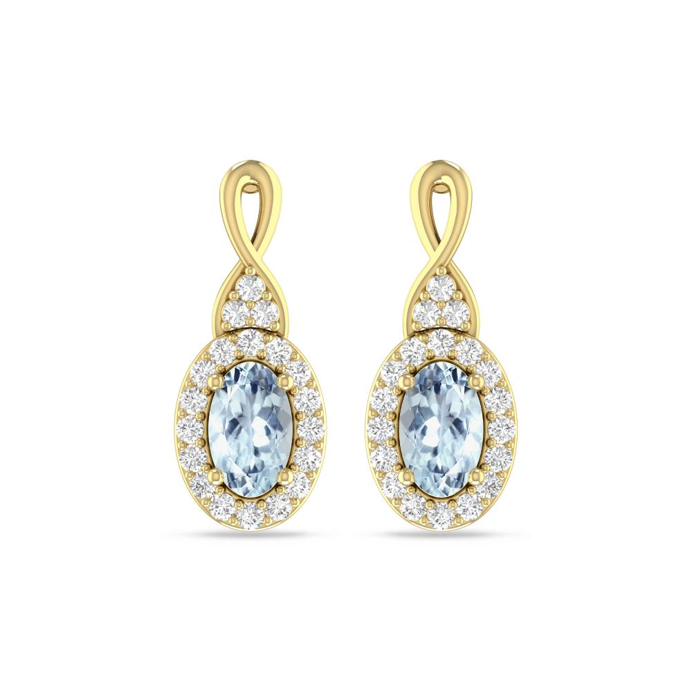 Yellow Gold - Aquamarine