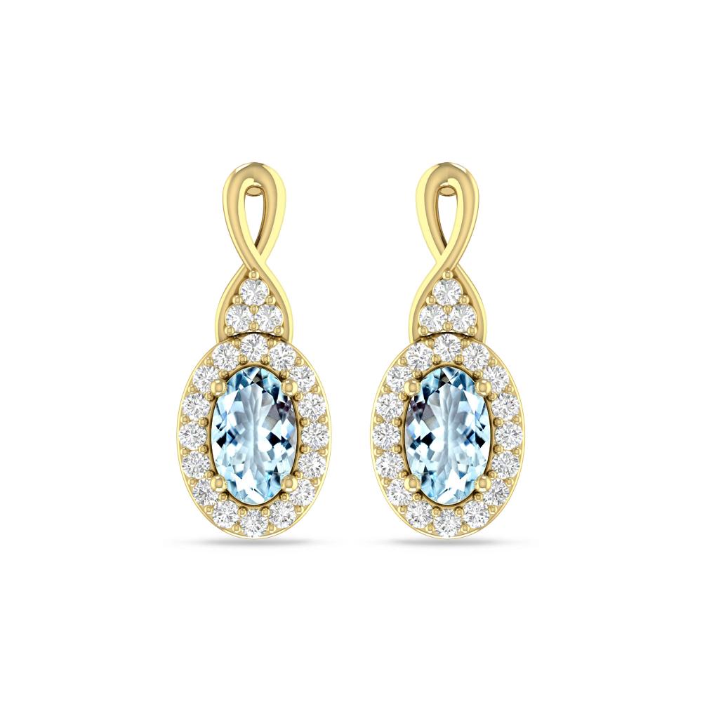 Yellow Gold - Aquamarine