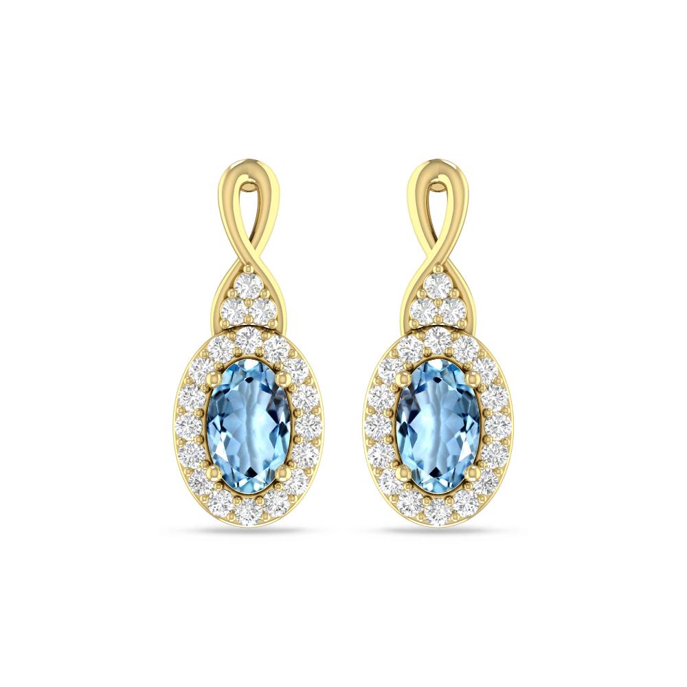 Yellow Gold - Aquamarine