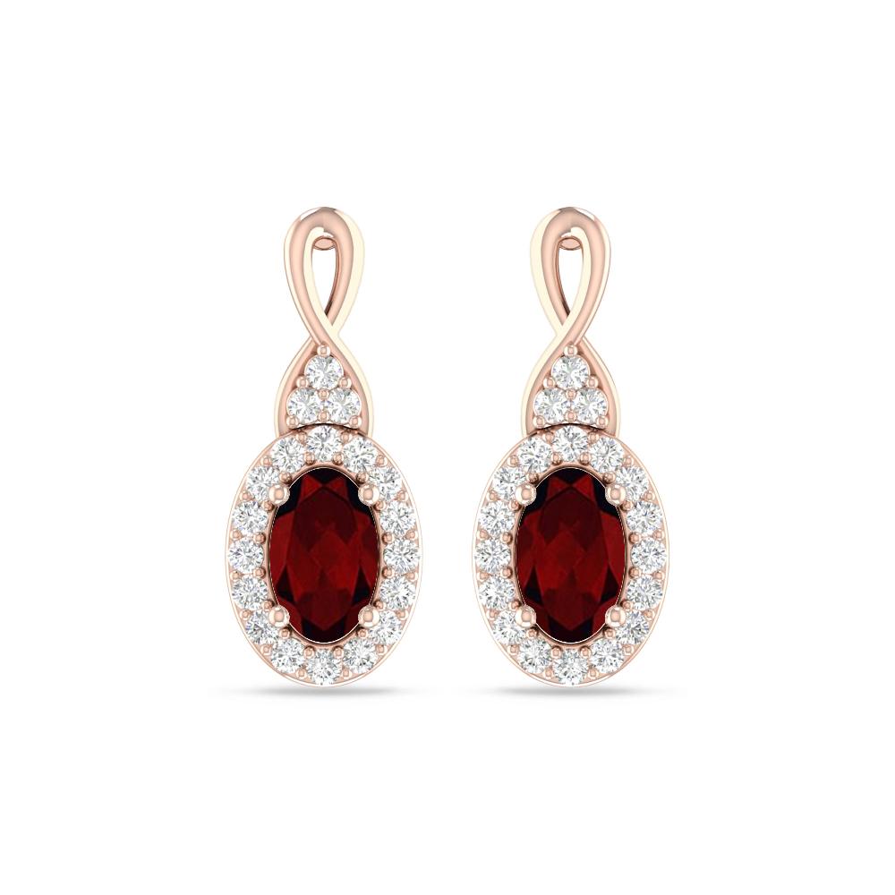 Rose Gold - Garnet