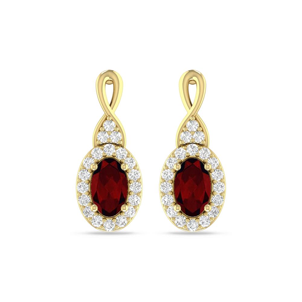 Yellow Gold - Garnet