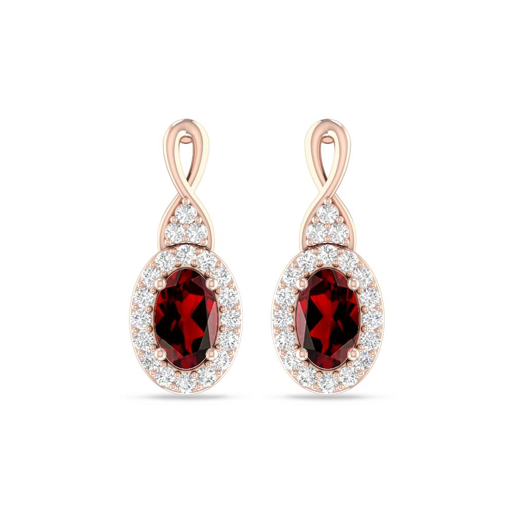 Rose Gold - Garnet