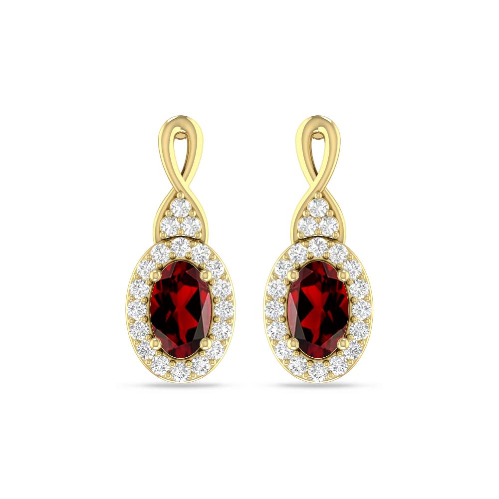 Yellow Gold - Garnet