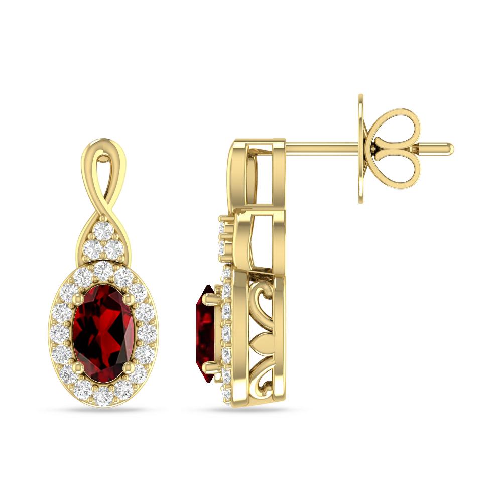 Yellow Gold - Garnet