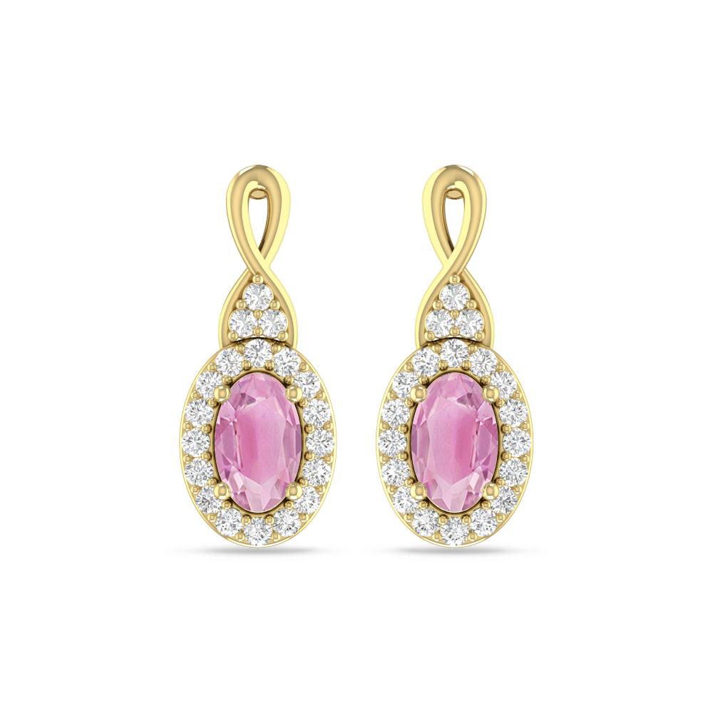 Yellow Gold - Pink Tourmaline