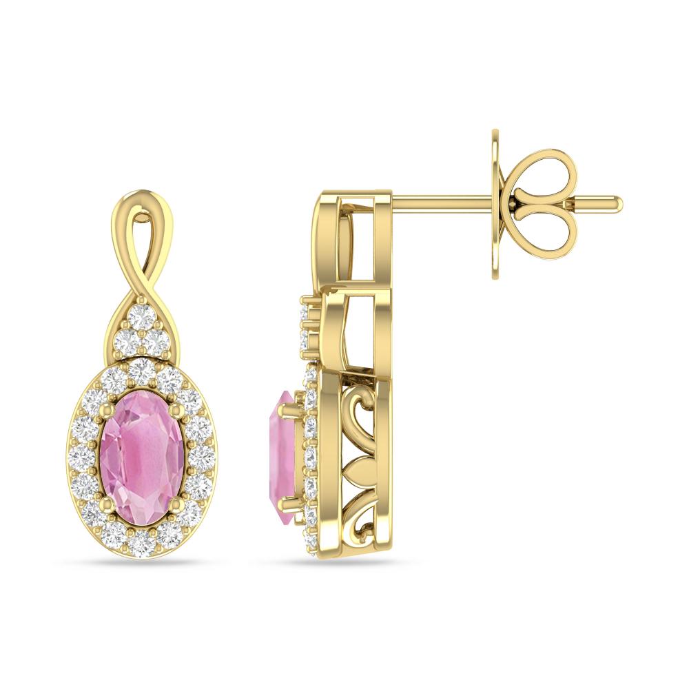 Yellow Gold - Pink Tourmaline