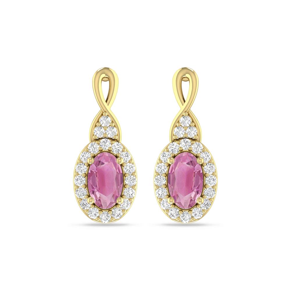 Yellow Gold - Pink Tourmaline