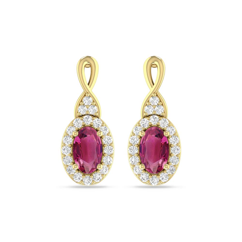 Yellow Gold - Pink Tourmaline