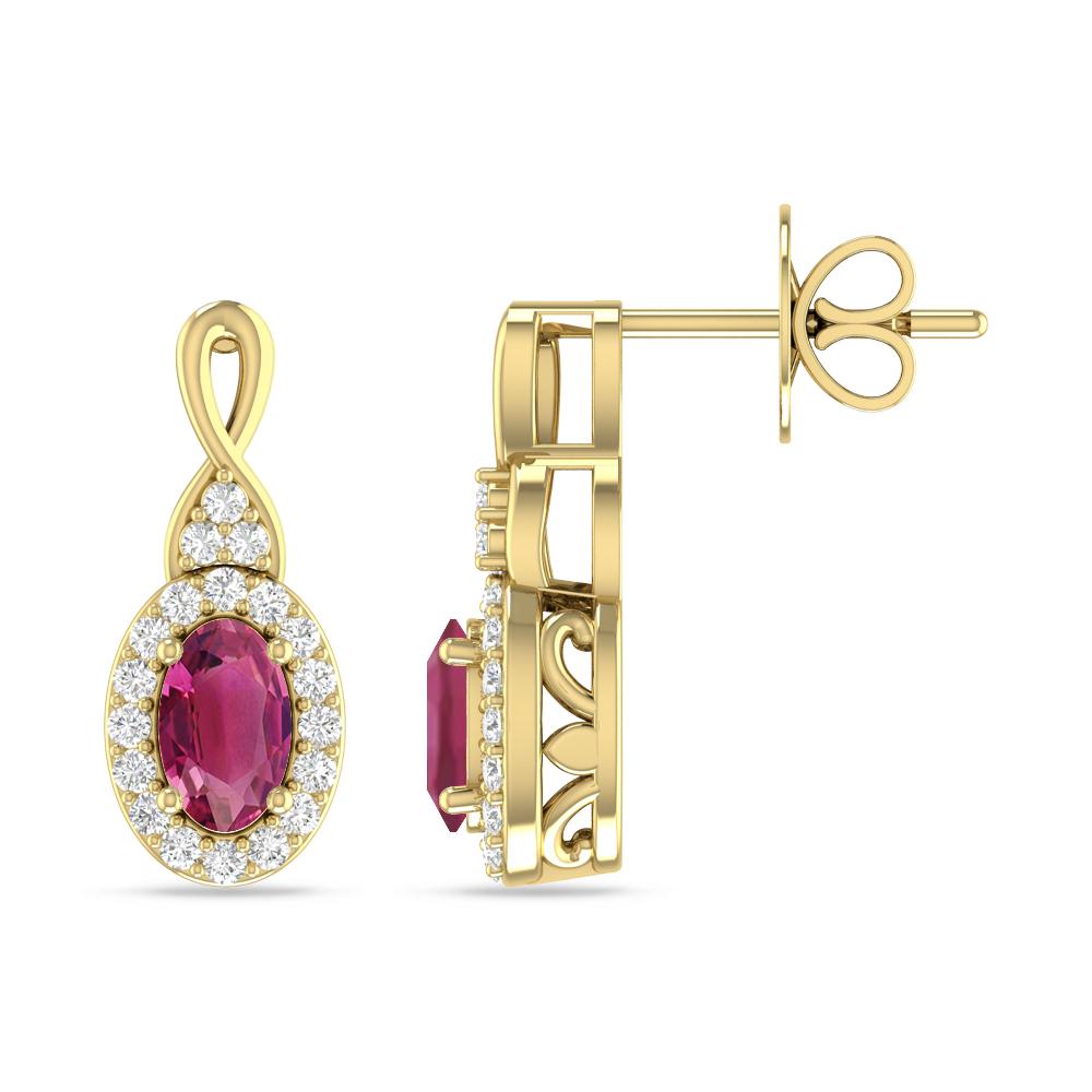 Yellow Gold - Pink Tourmaline