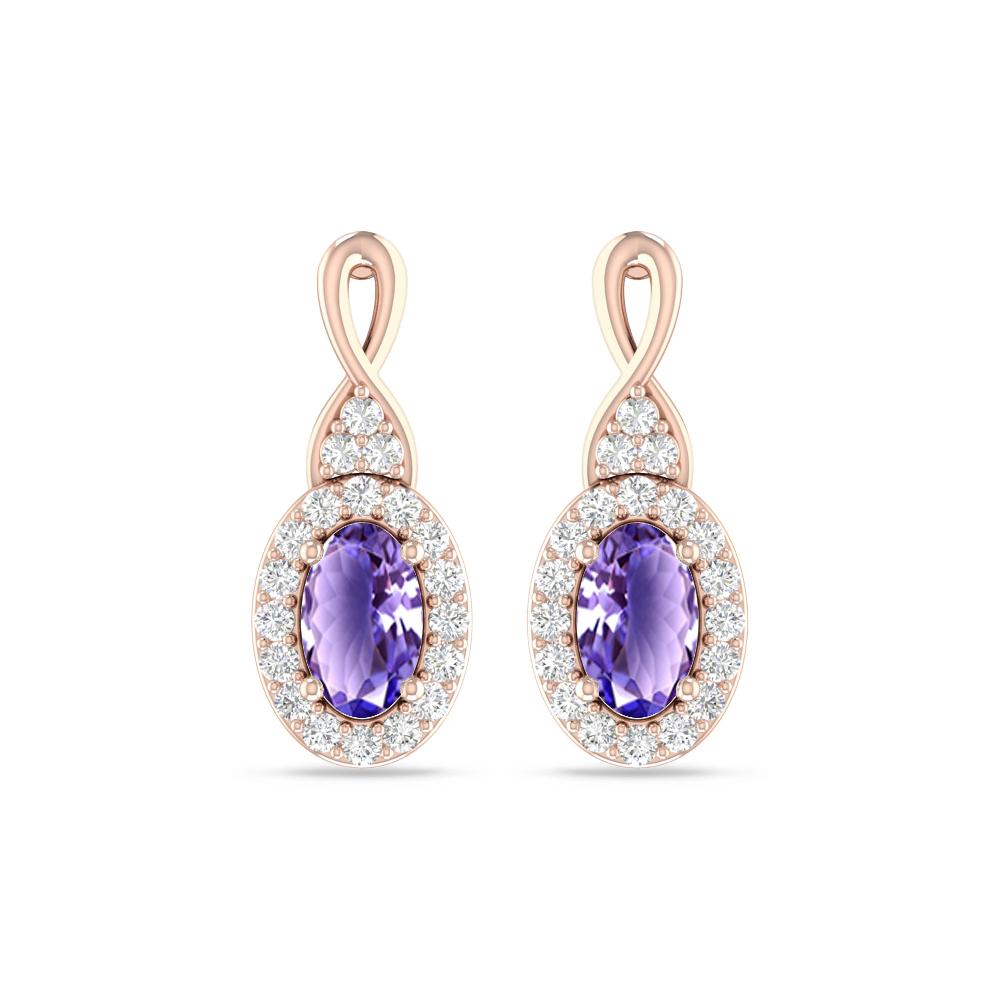 Rose Gold - Tanzanite