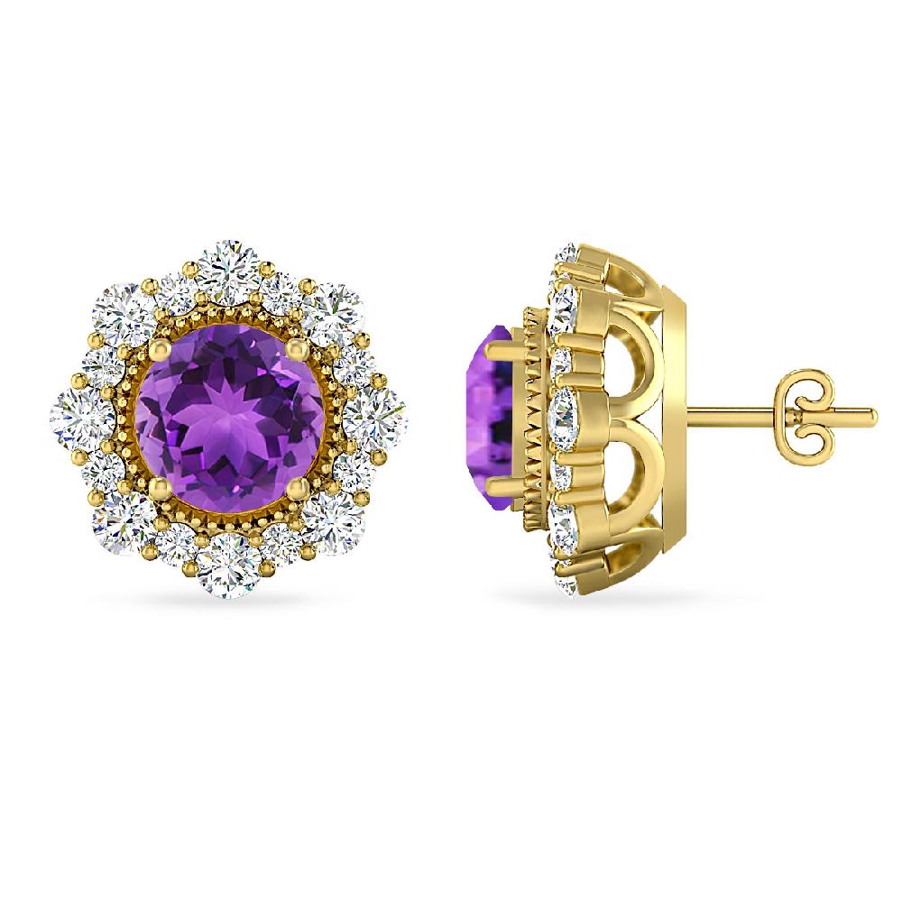 Yellow Gold - Amethyst