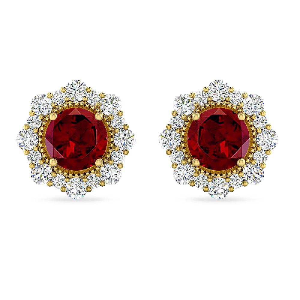 Yellow Gold - Garnet