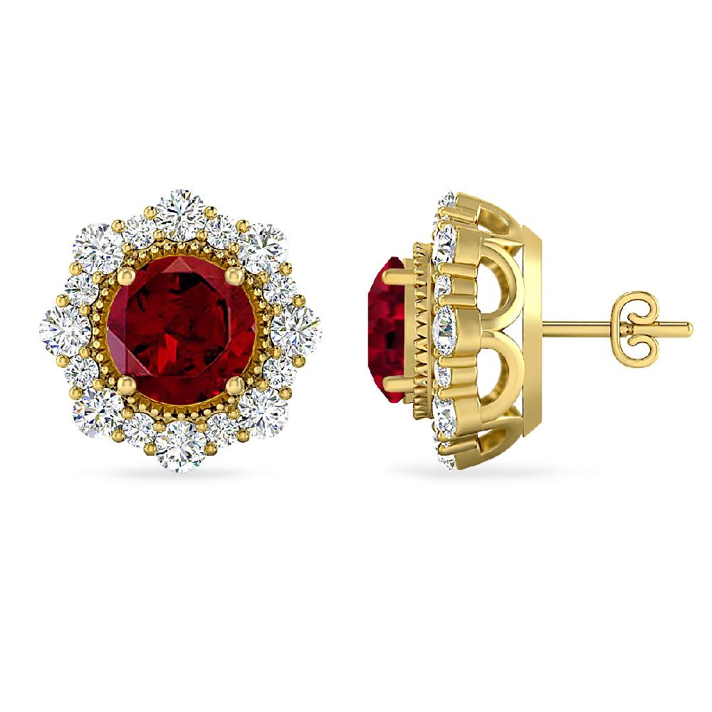 Yellow Gold - Garnet