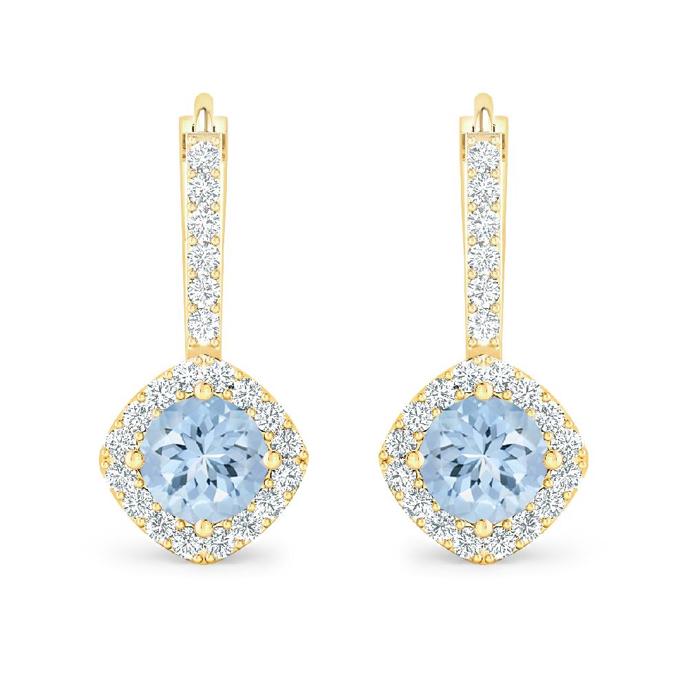 Yellow Gold - Aquamarine