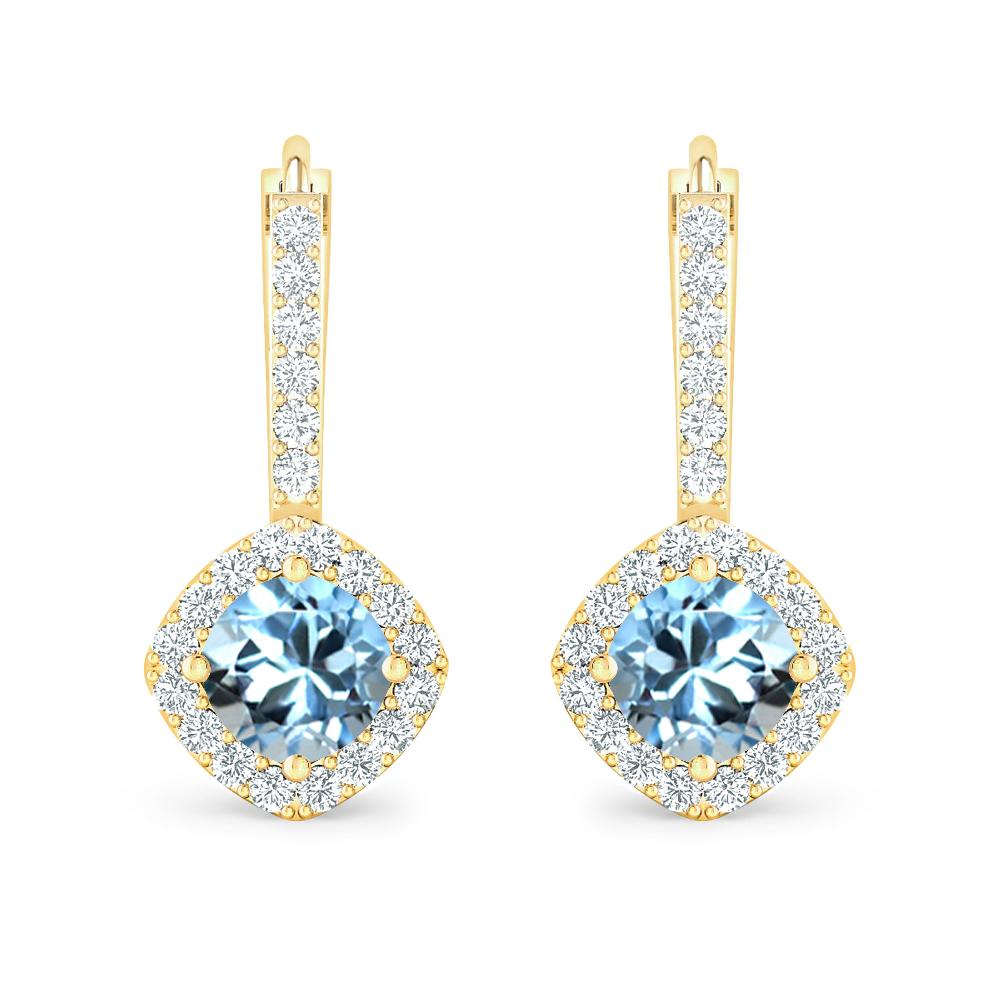 Yellow Gold - Aquamarine