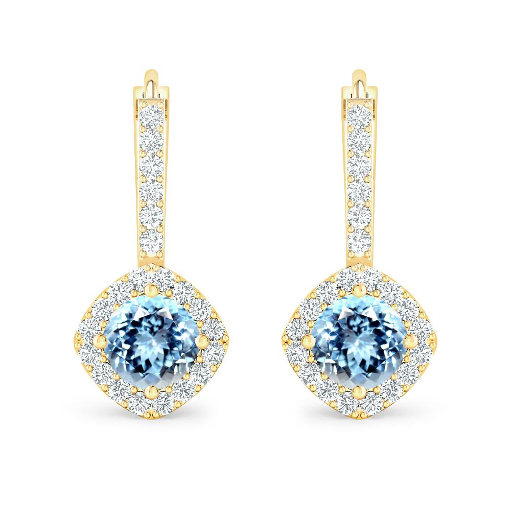 Yellow Gold - Aquamarine