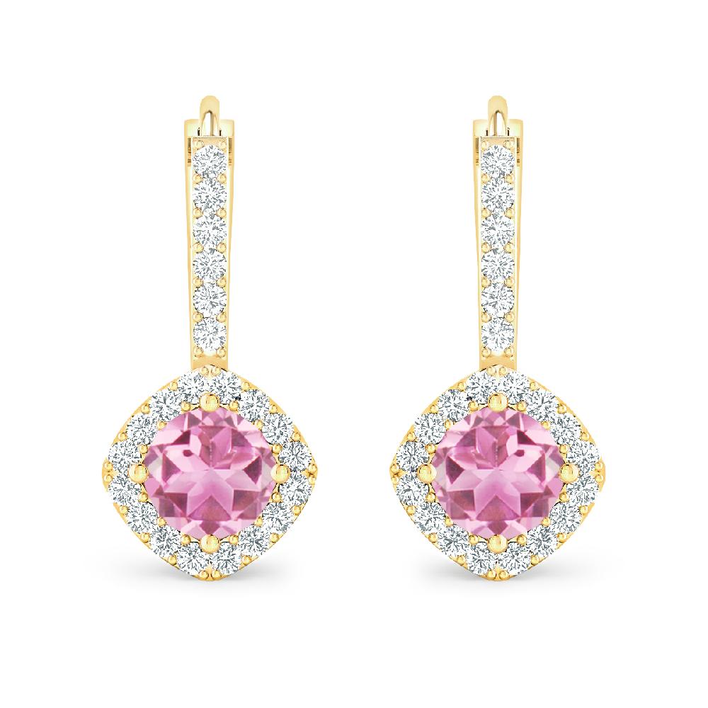 Yellow Gold - Pink Tourmaline