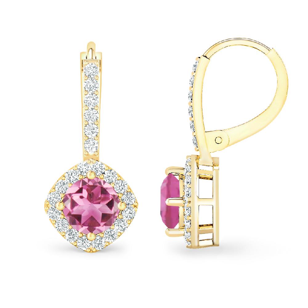 Yellow Gold - Pink Tourmaline