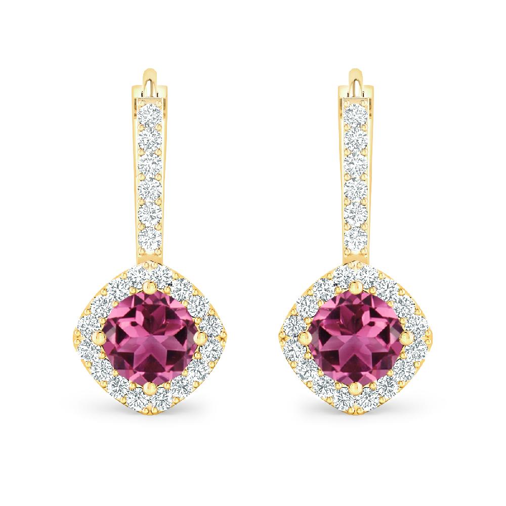 Yellow Gold - Pink Tourmaline