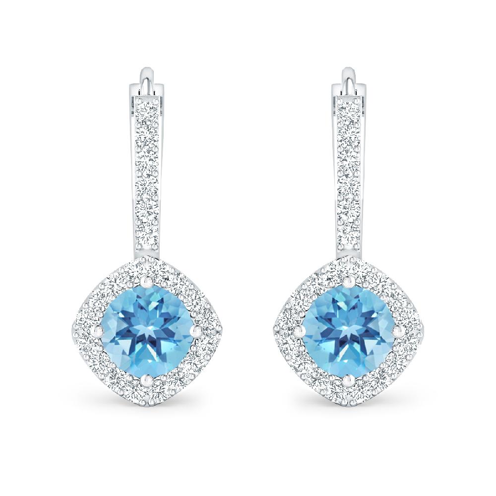 White Gold - Blue Topaz