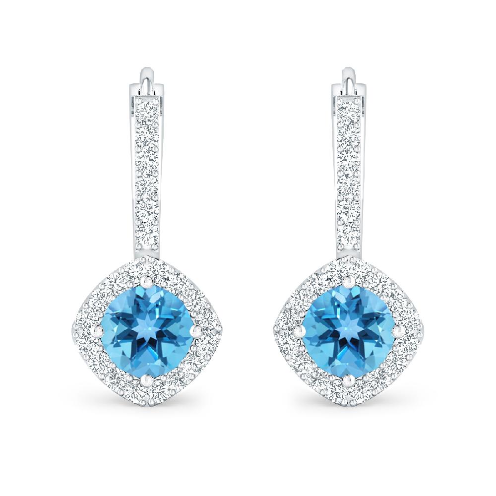 White Gold - Blue Topaz