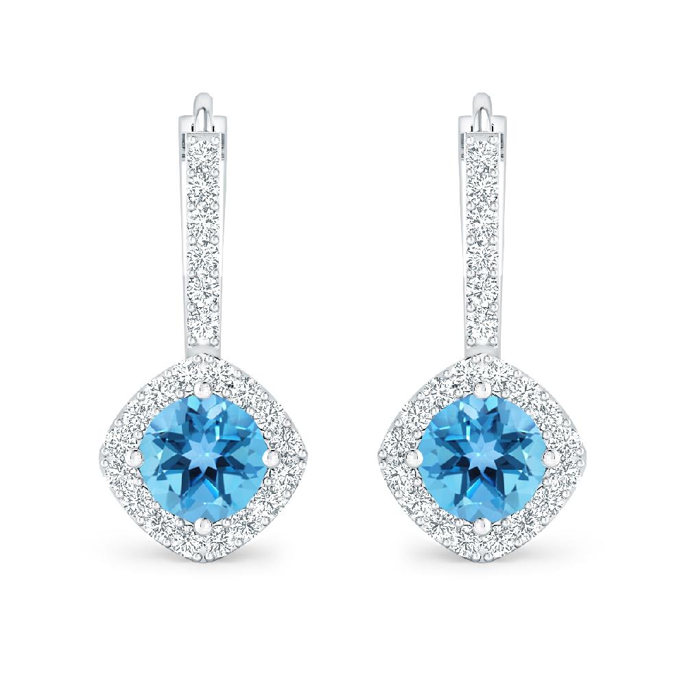 White Gold - Blue Topaz