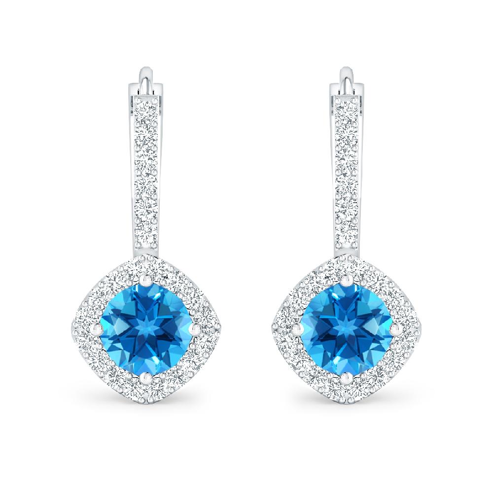 White Gold - Blue Topaz