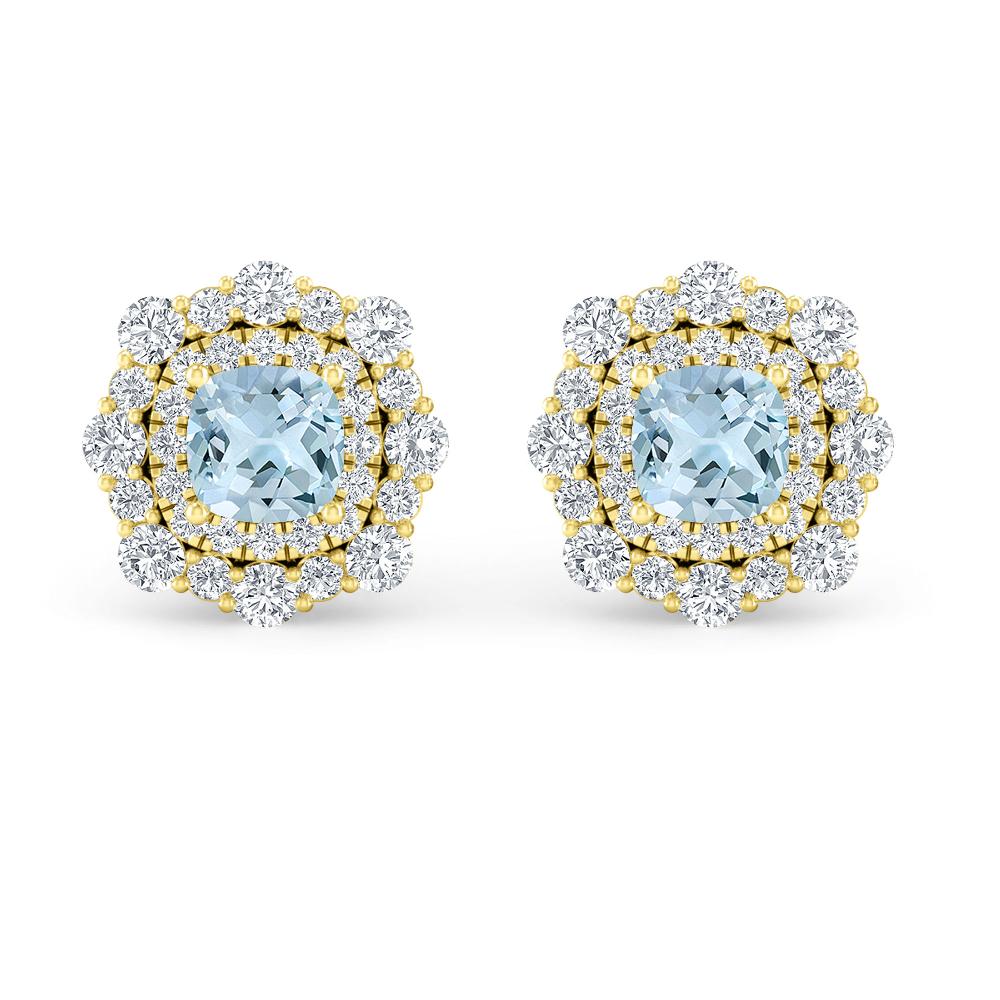 Yellow Gold - Aquamarine