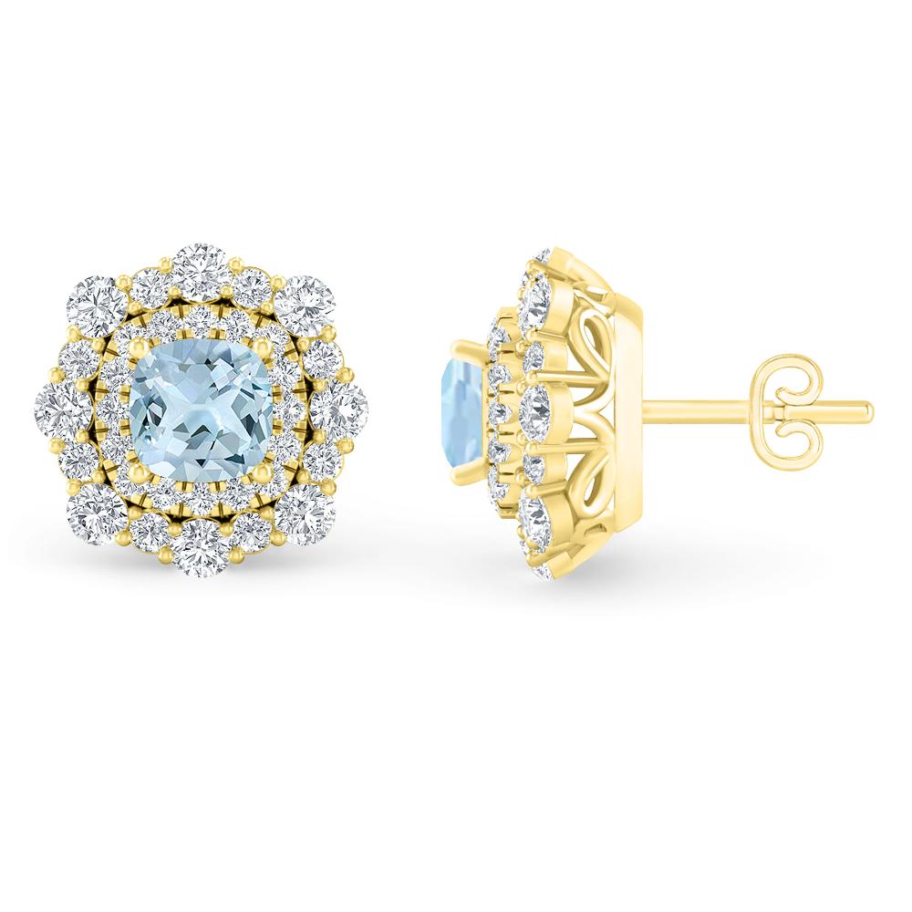 Yellow Gold - Aquamarine