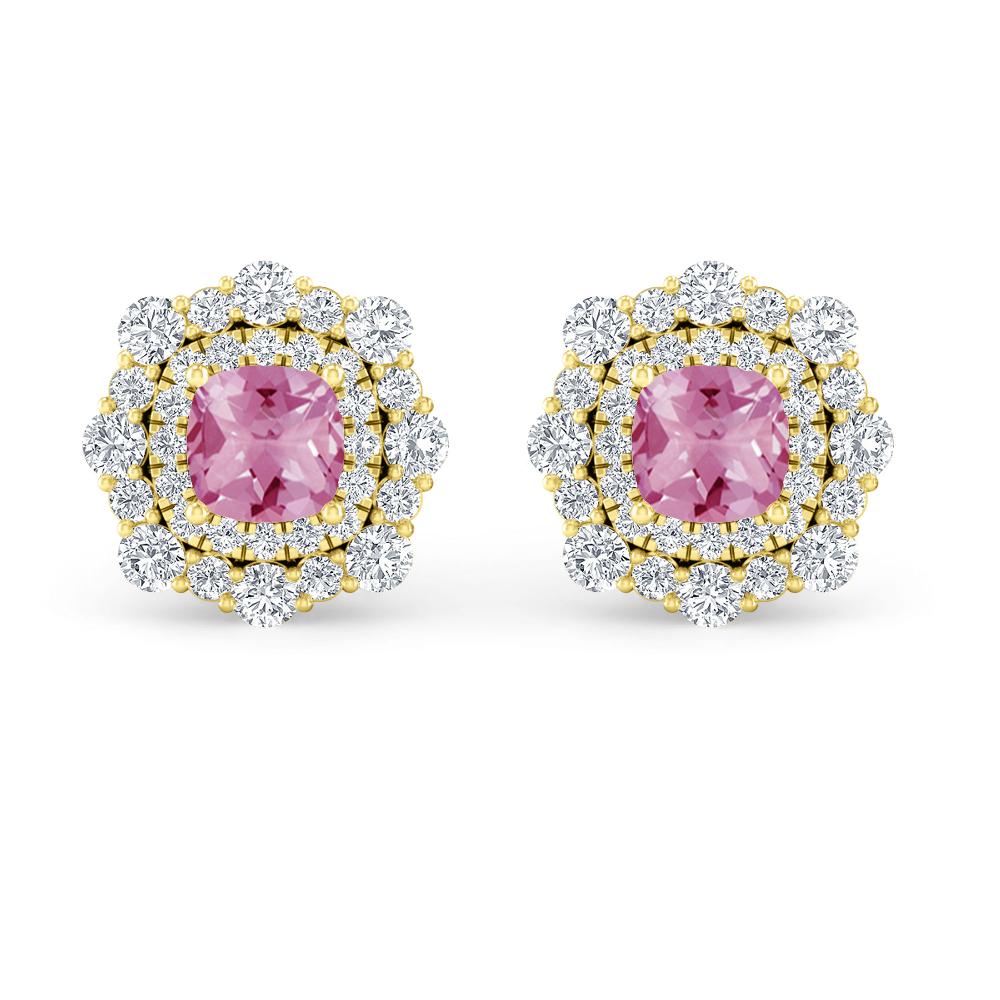 Yellow Gold - Pink Tourmaline