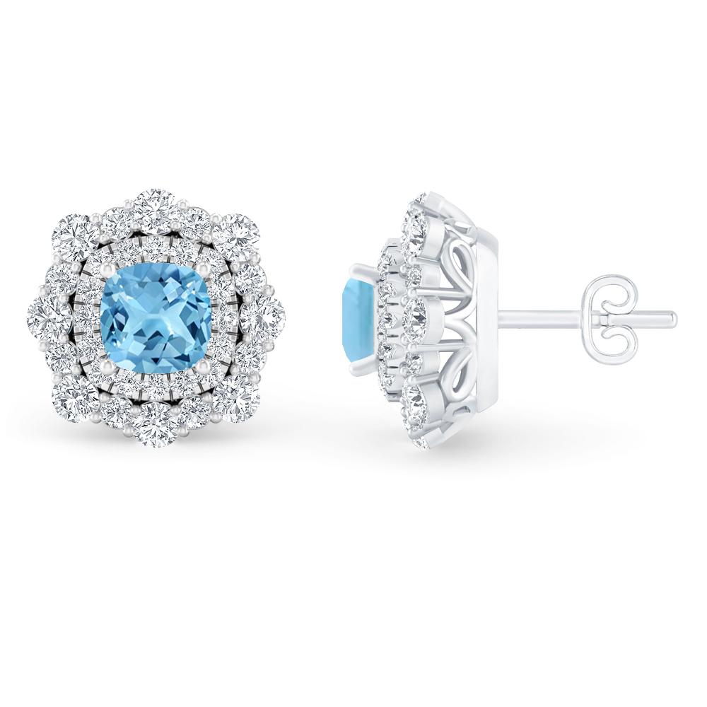 White Gold - Blue Topaz