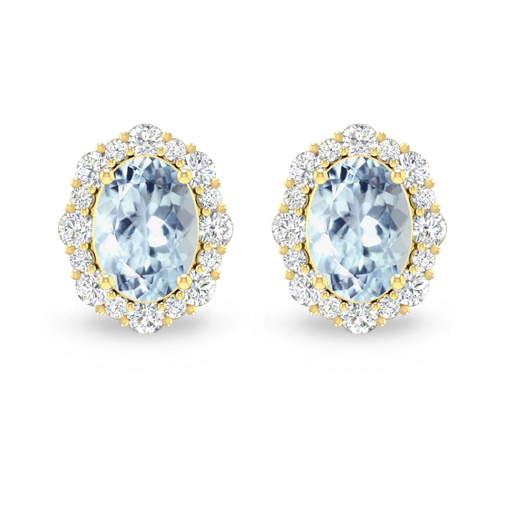 Yellow Gold - Aquamarine