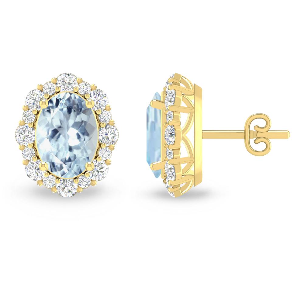 Yellow Gold - Aquamarine