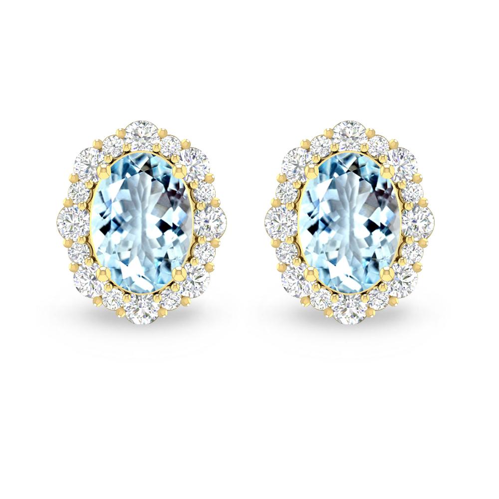 Yellow Gold - Aquamarine