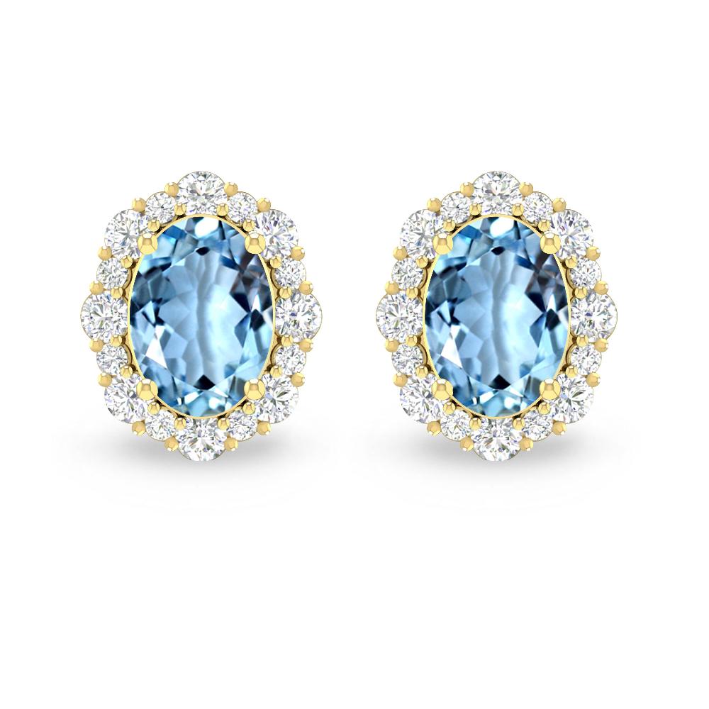 Yellow Gold - Aquamarine
