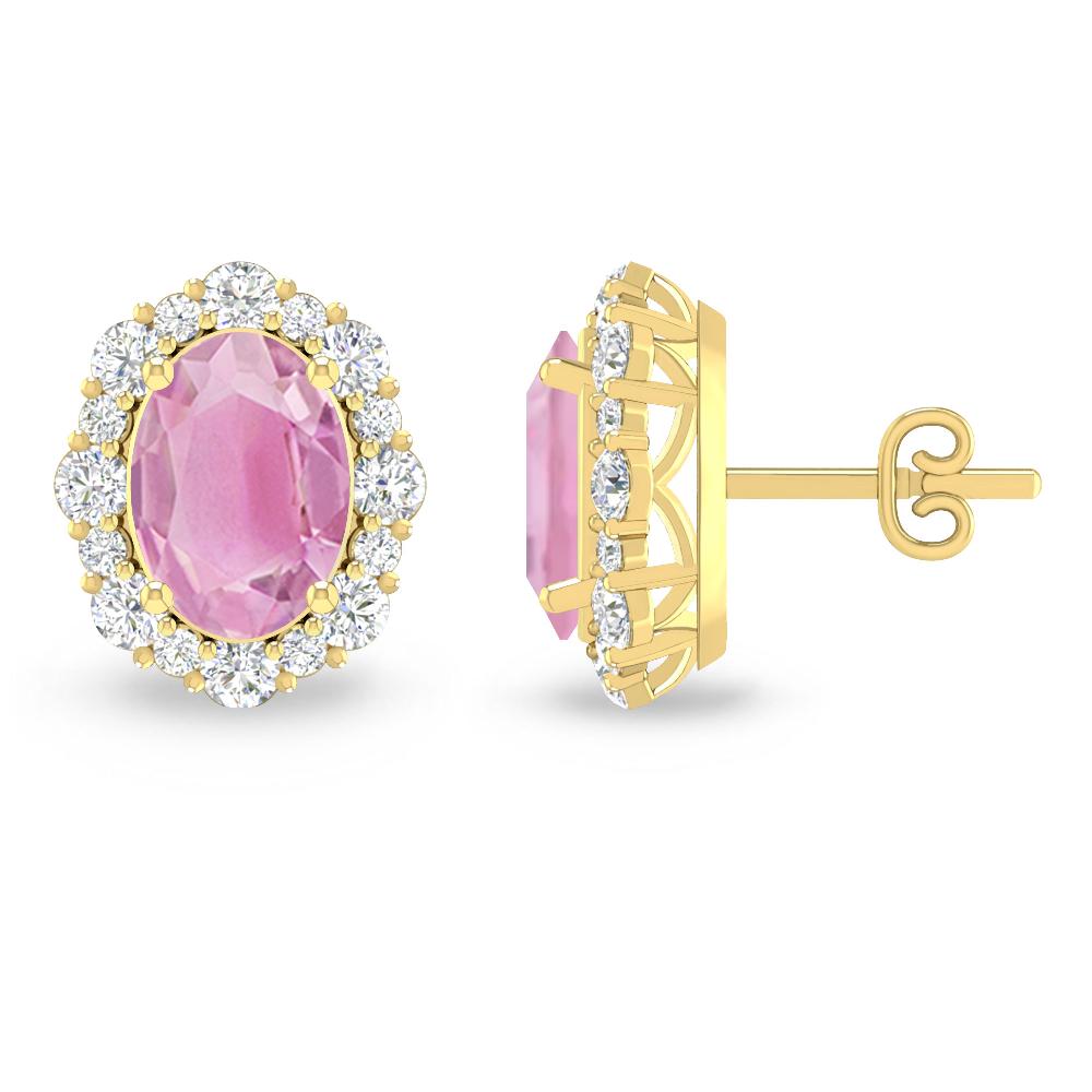 Yellow Gold - Pink Tourmaline