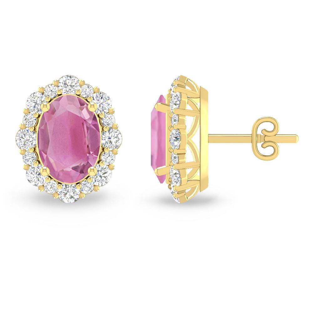 Yellow Gold - Pink Tourmaline
