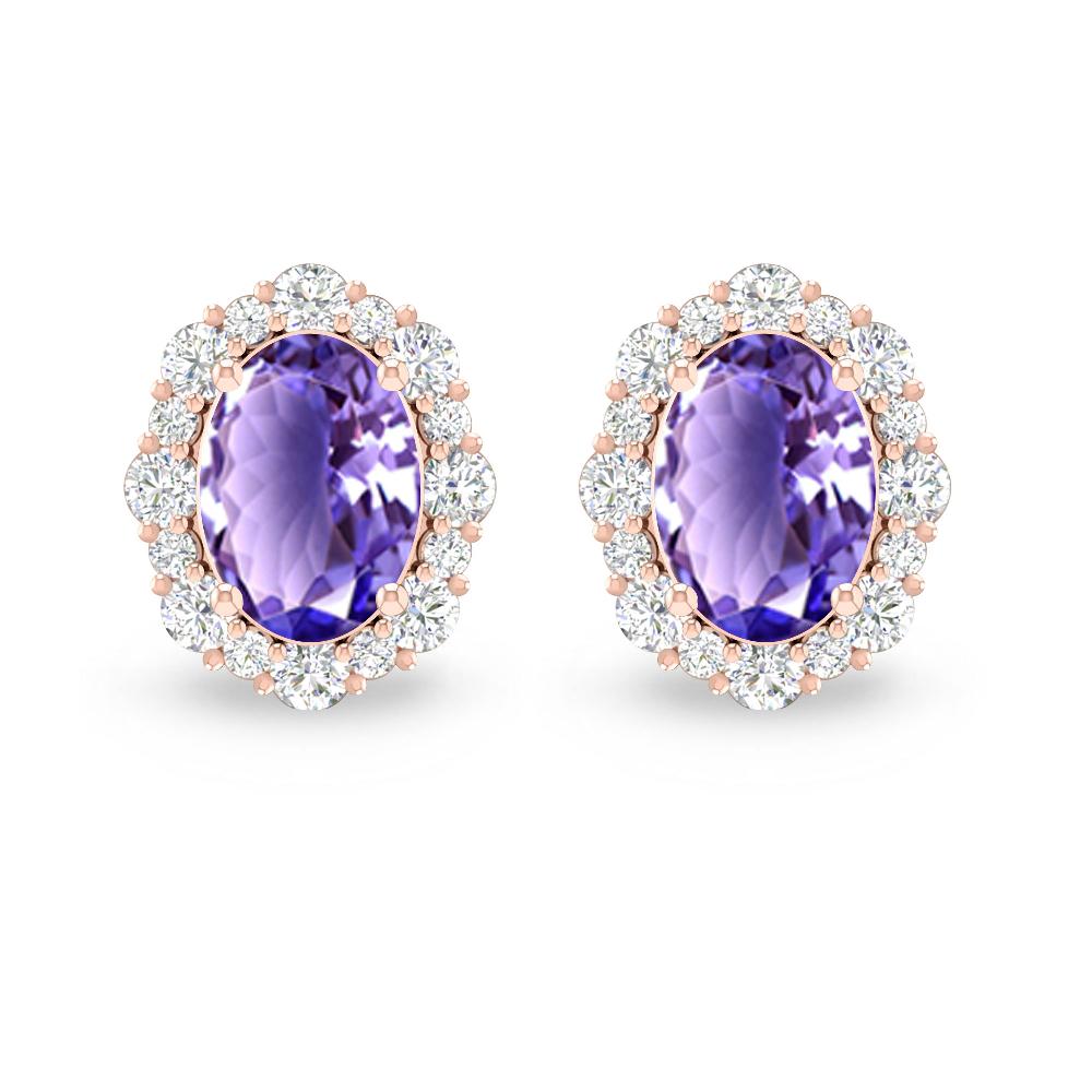 Rose Gold - Tanzanite