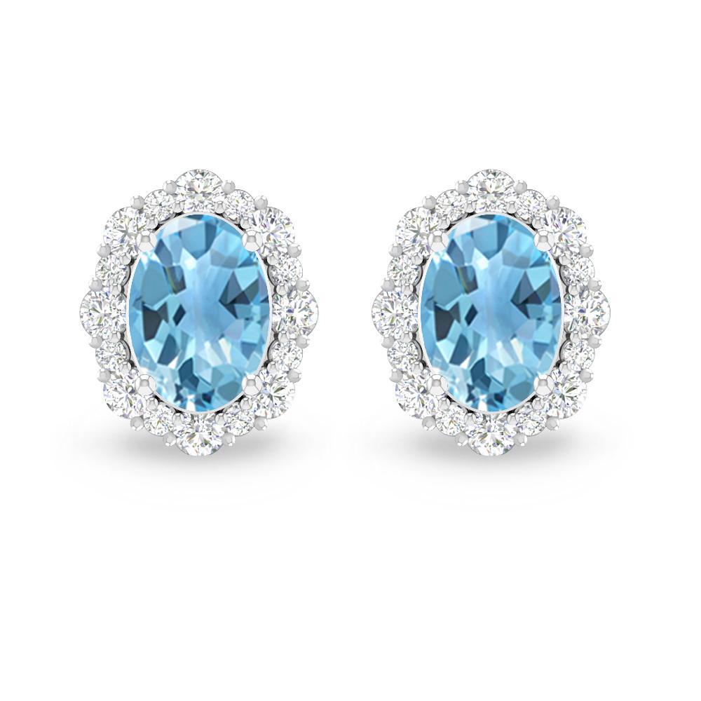 White Gold - Blue Topaz
