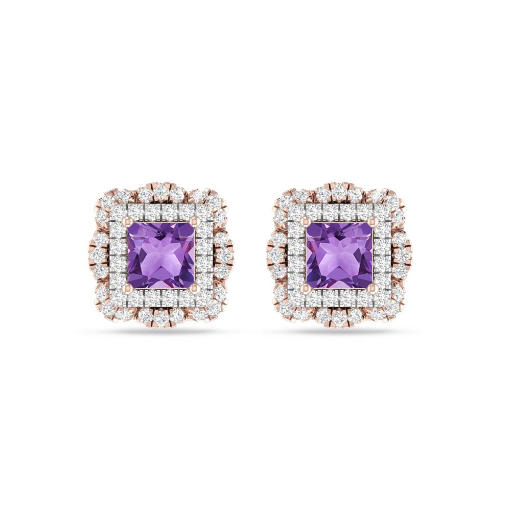 Rose Gold/White Gold - Amethyst
