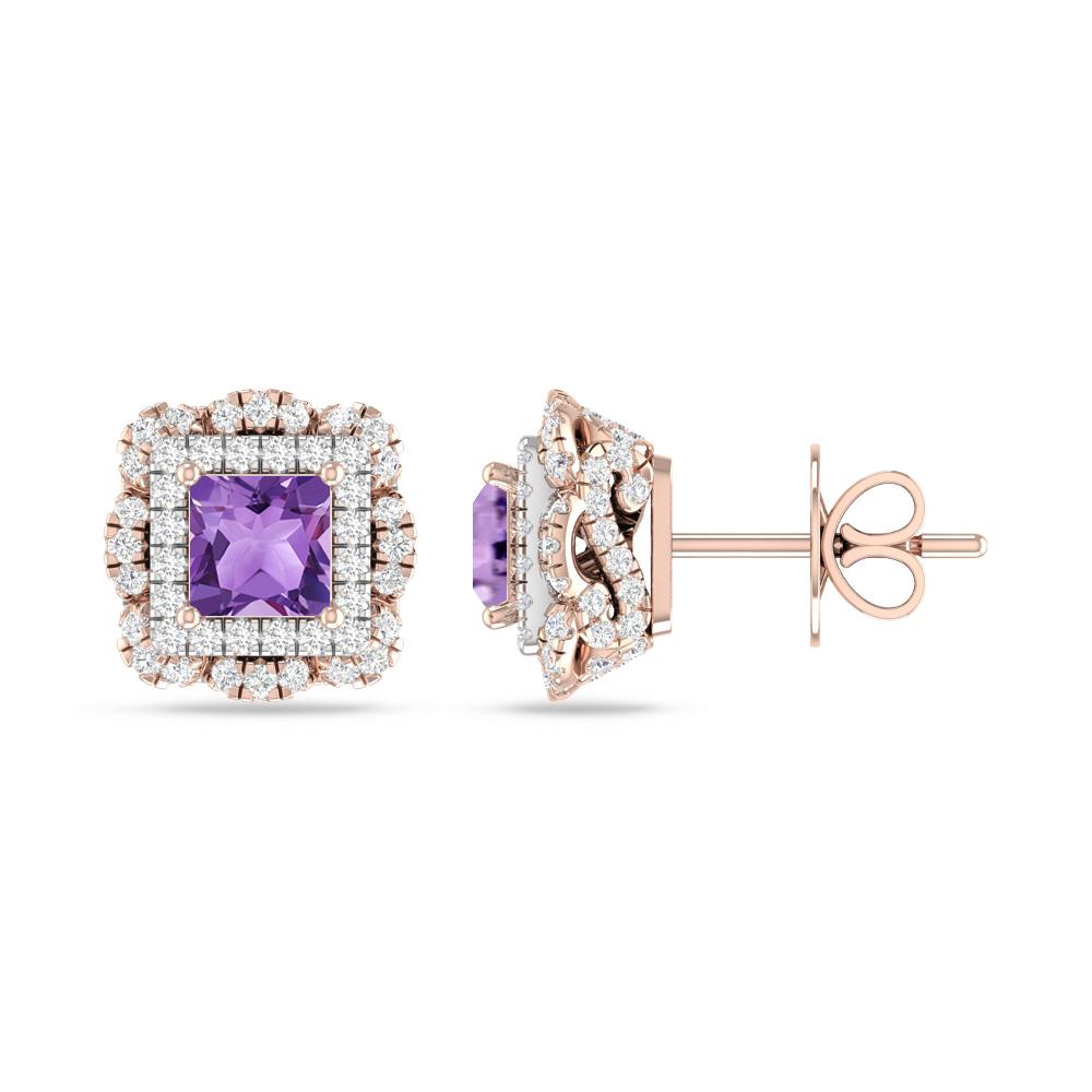 Rose Gold/White Gold - Amethyst