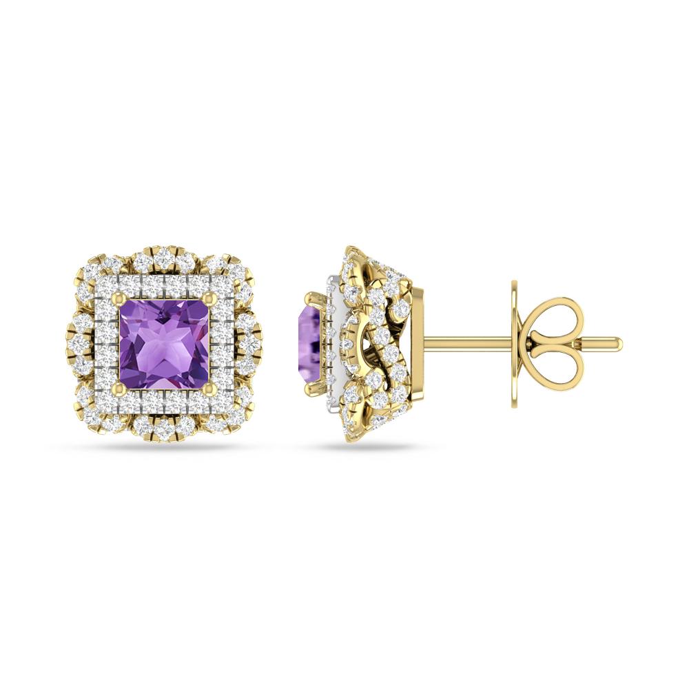 Yellow Gold/White Gold - Amethyst