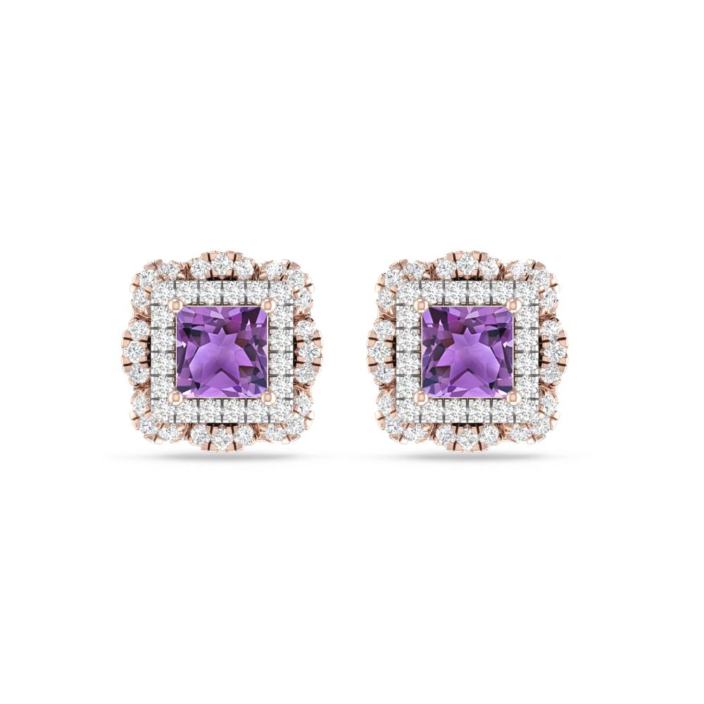 Rose Gold/White Gold - Amethyst