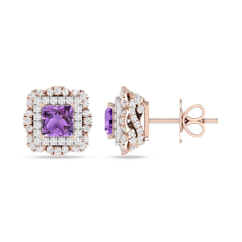 Rose Gold/White Gold - Amethyst