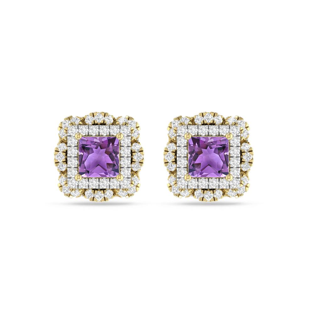 Yellow Gold/White Gold - Amethyst
