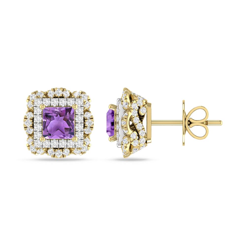 Yellow Gold/White Gold - Amethyst