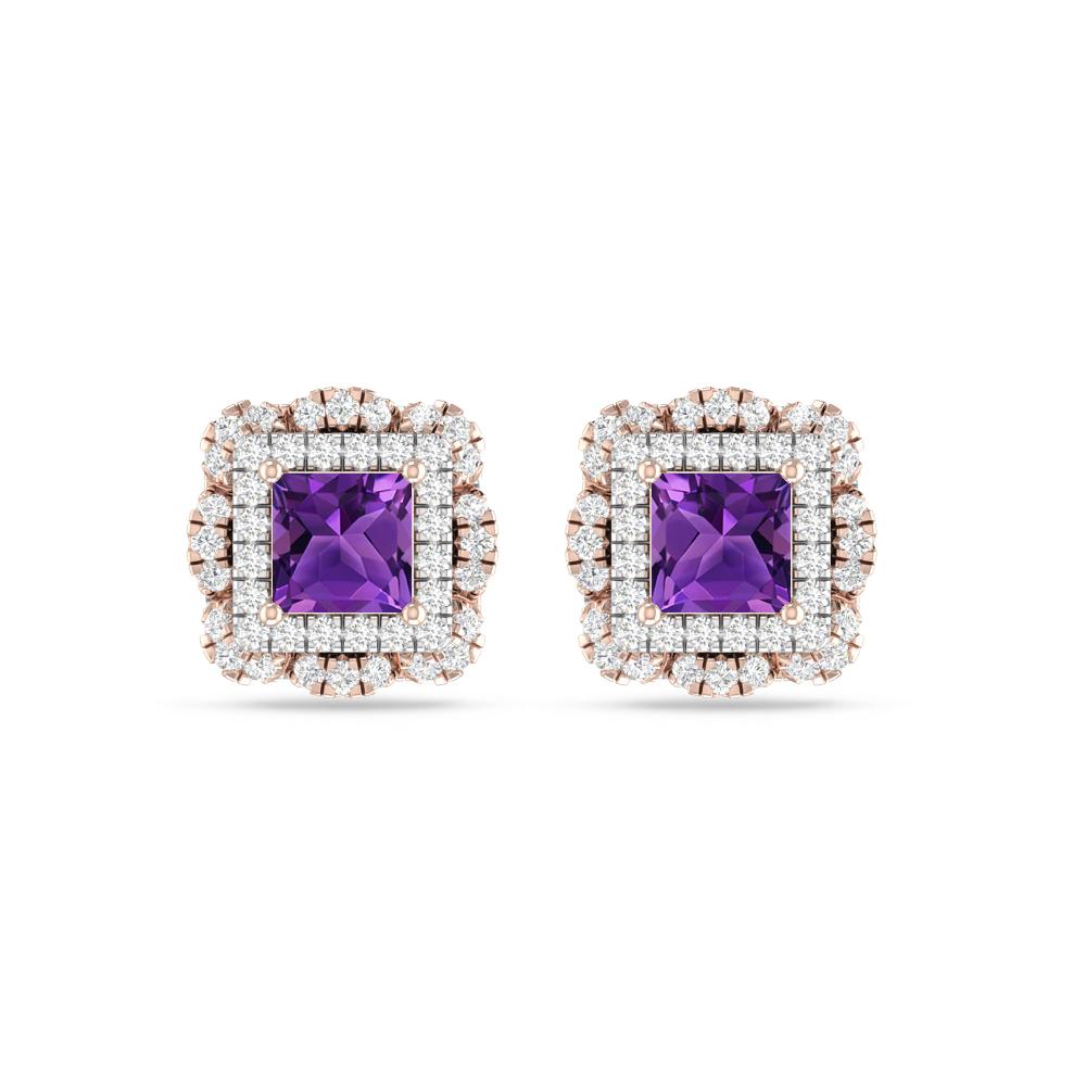 Rose Gold/White Gold - Amethyst