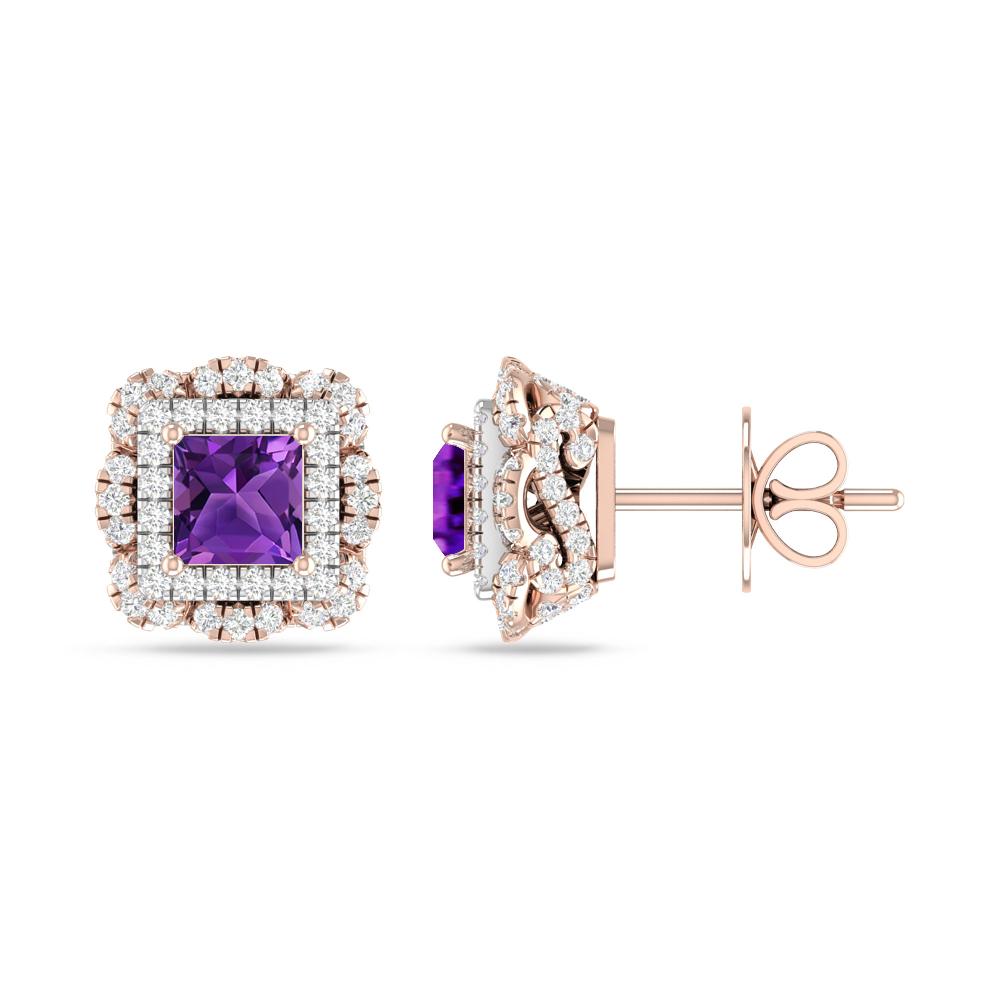 Rose Gold/White Gold - Amethyst
